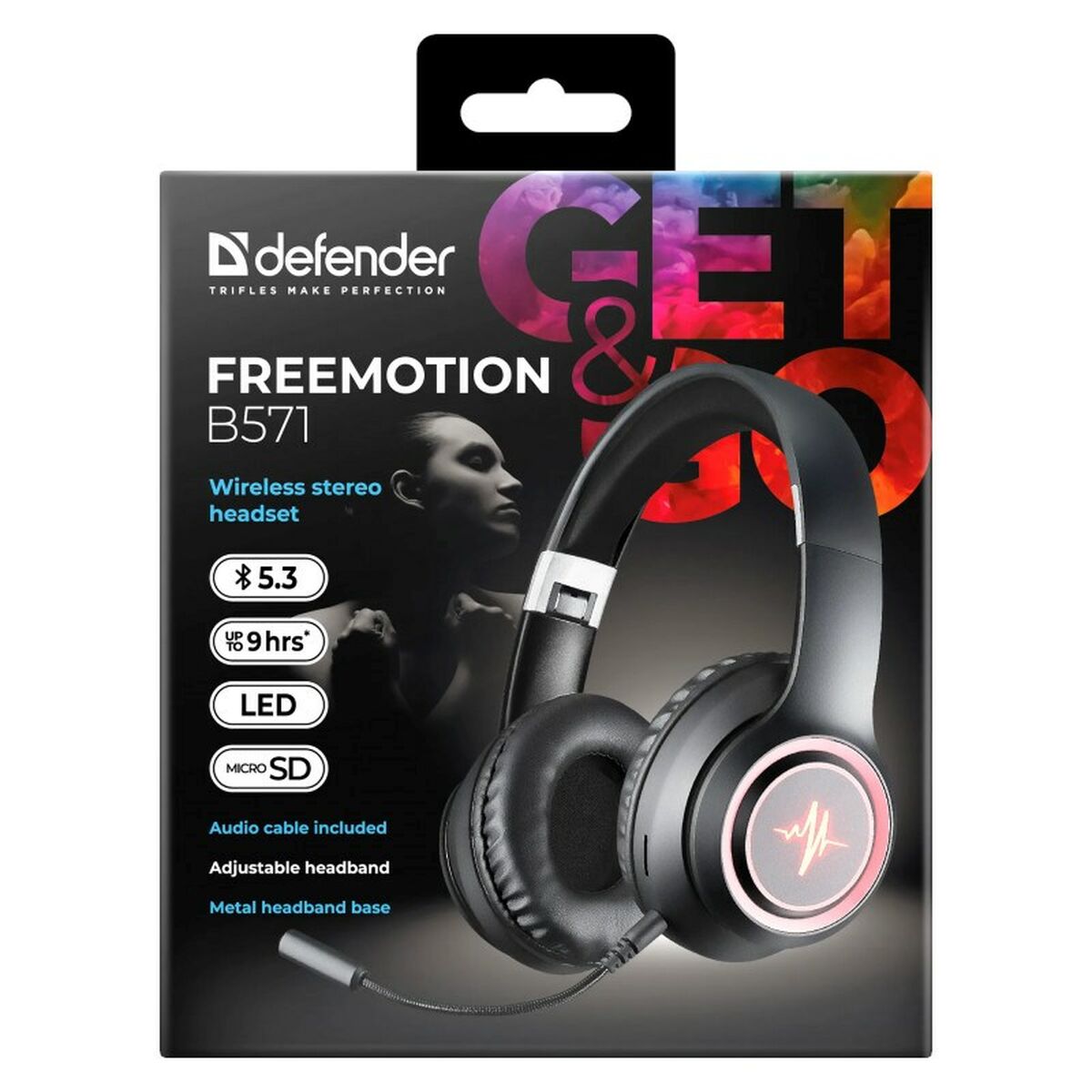 Auriculares con Micrófono Gaming Defender DEFENDER FREEMOTION B571