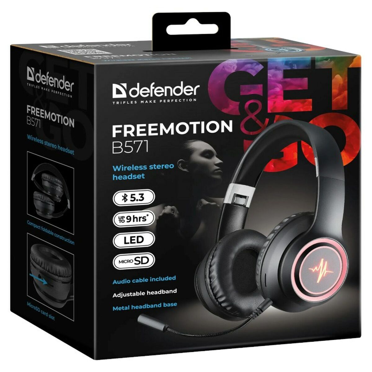 Auriculares con Micrófono Gaming Defender DEFENDER FREEMOTION B571