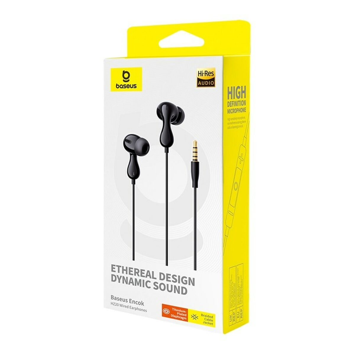 Auriculares con Micrófono Baseus Encok HZ20 Negro