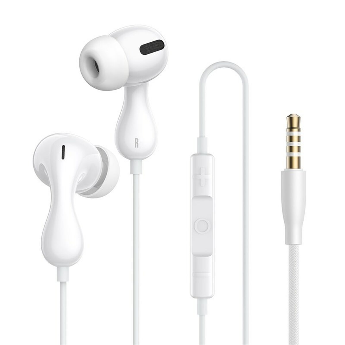 Auriculares con Micrófono Baseus Encok HZ20 Blanco Negro