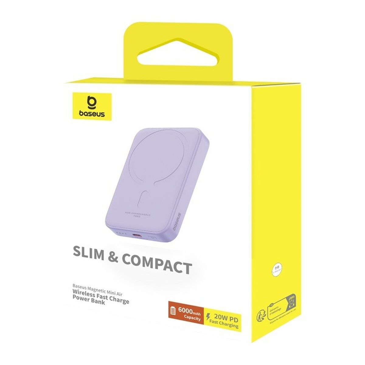 Powerbank Baseus P10059002513-00 Púrpura 6000 mAh