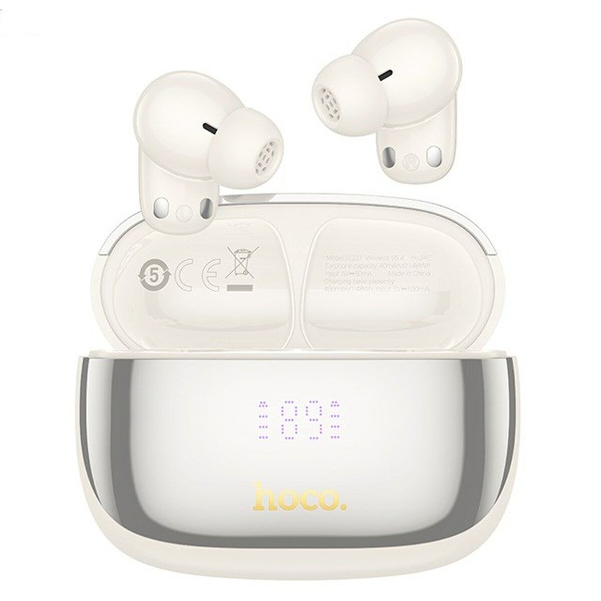 Auriculares Inalámbricos con Estuche de Carga Hoco EQ20 Rhyme Blanco