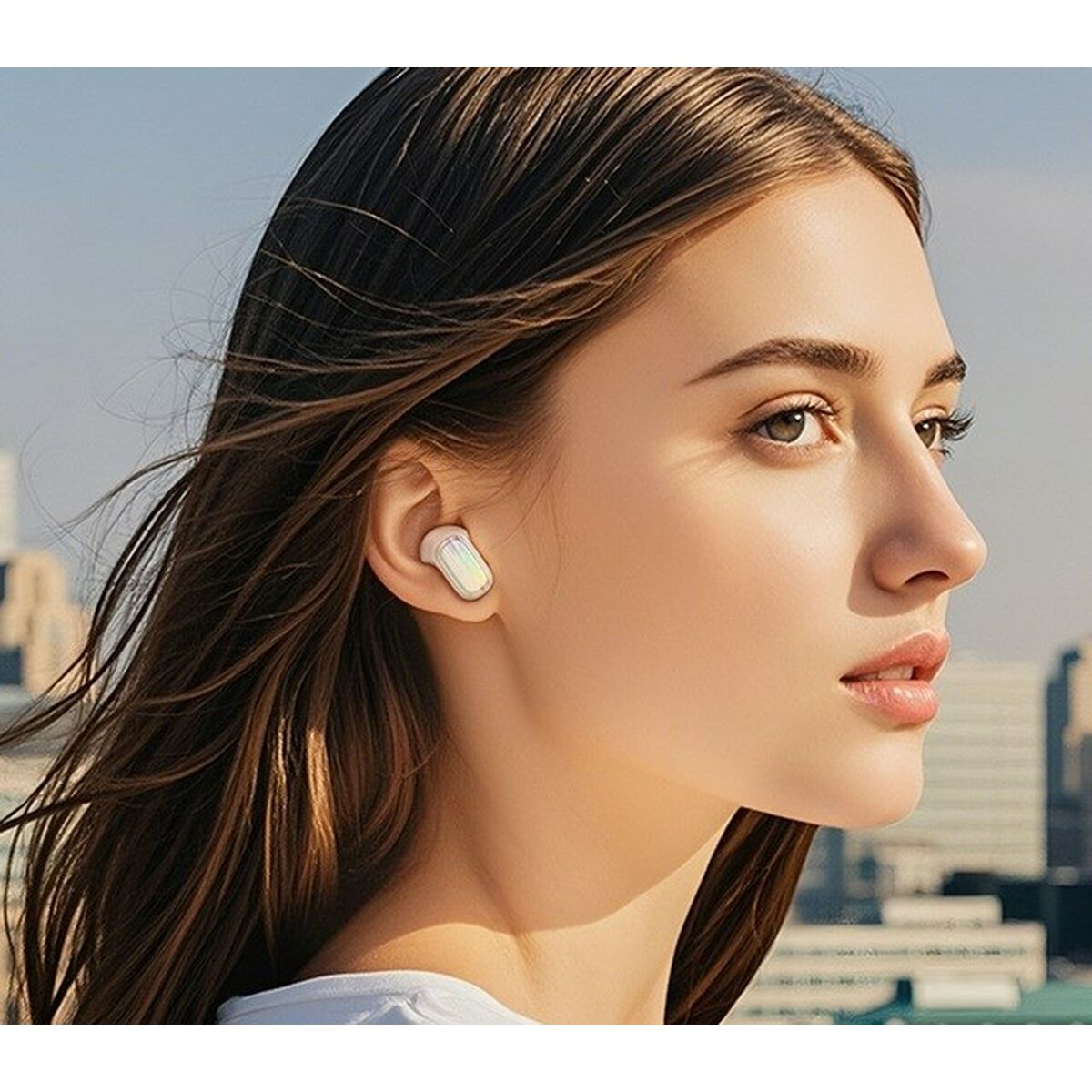 Auriculares Inalámbricos con Estuche de Carga Hoco EQ20 Rhyme Blanco