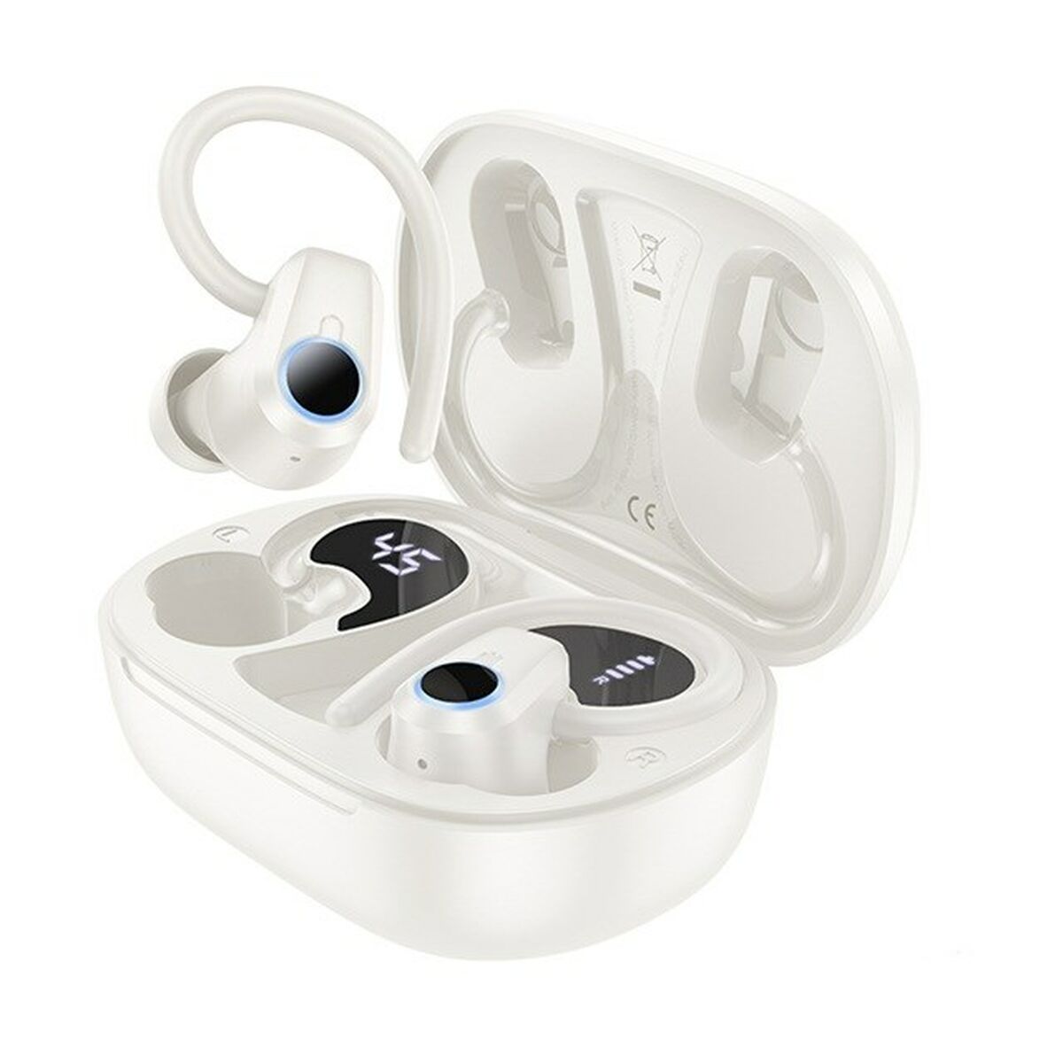 Auriculares Inalámbricos con Estuche de Carga Hoco EQ8 Pure Joy Blanco