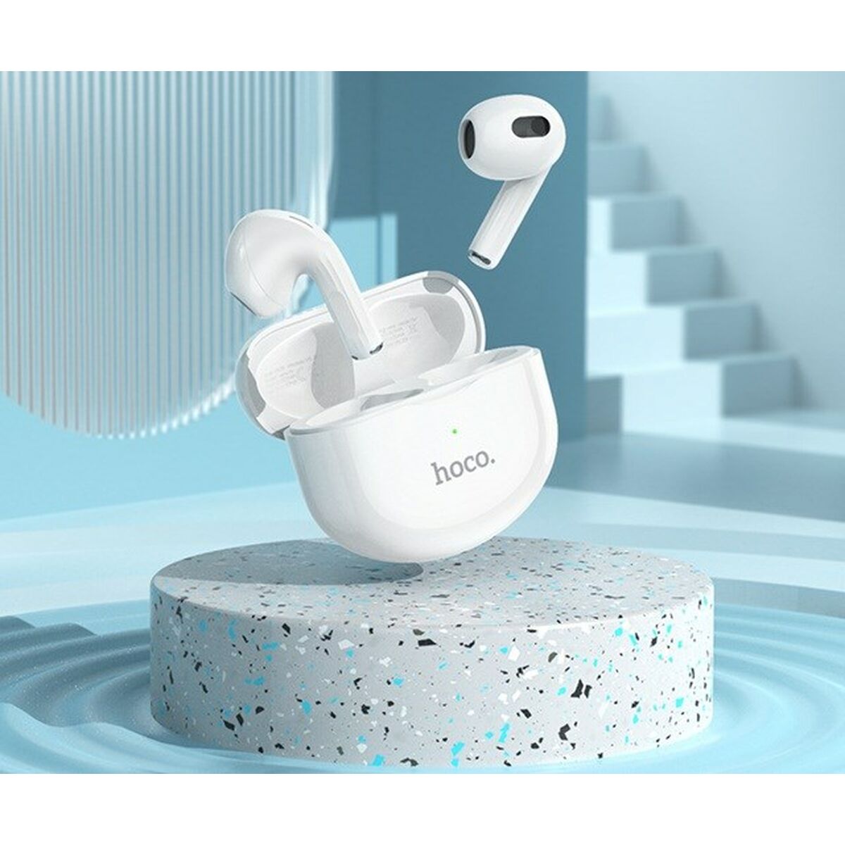 Auriculares Inalámbricos con Estuche de Carga Hoco EW35 Blanco