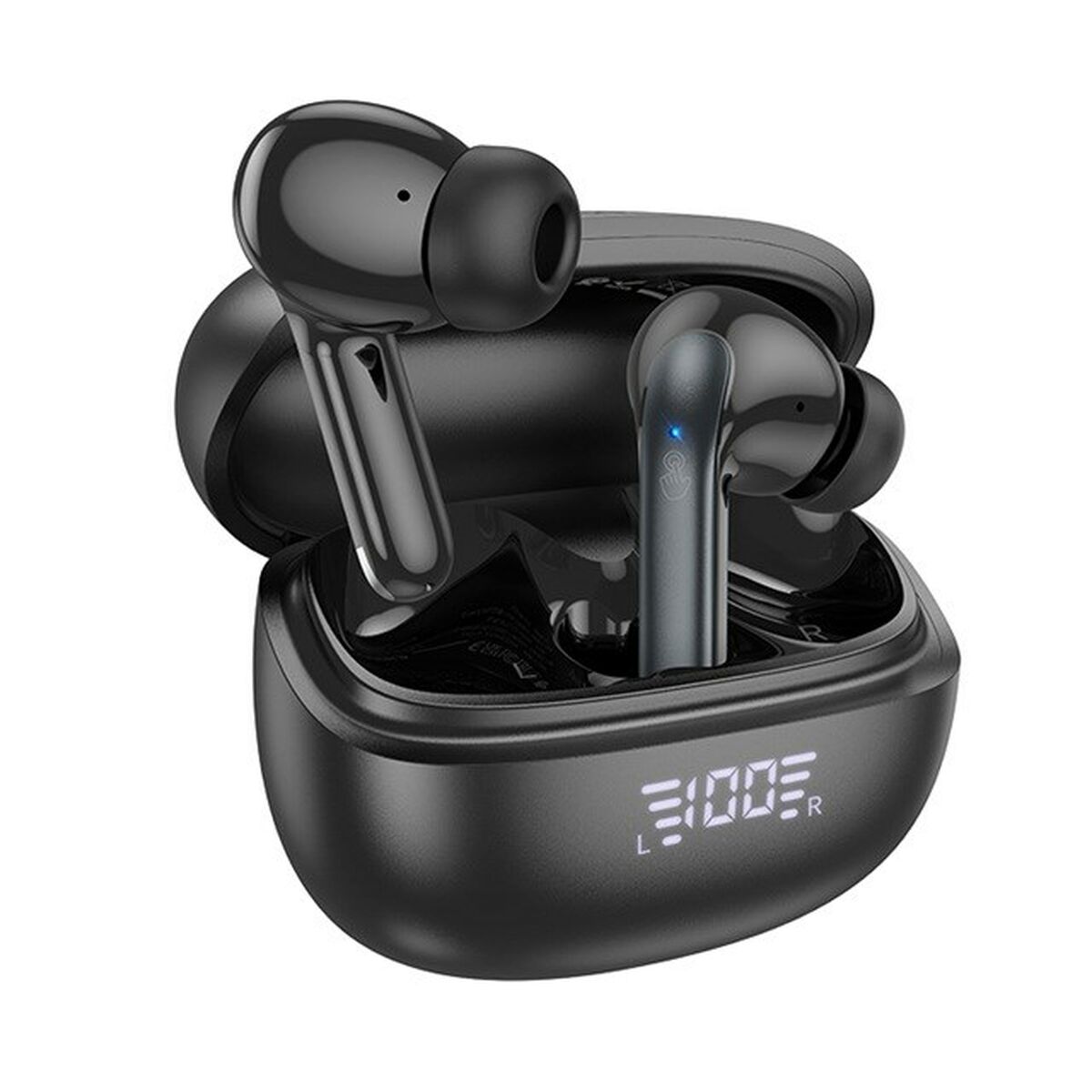 Auriculares Inalámbricos con Estuche de Carga Hoco EQ5 Energy Negro