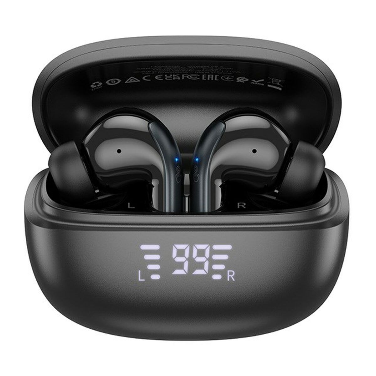 Auriculares Inalámbricos con Estuche de Carga Hoco EQ5 Energy Negro