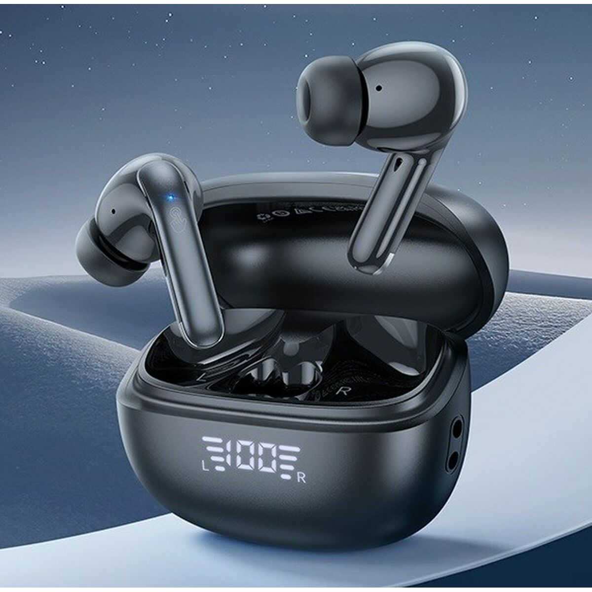 Auriculares Inalámbricos con Estuche de Carga Hoco EQ5 Energy Negro