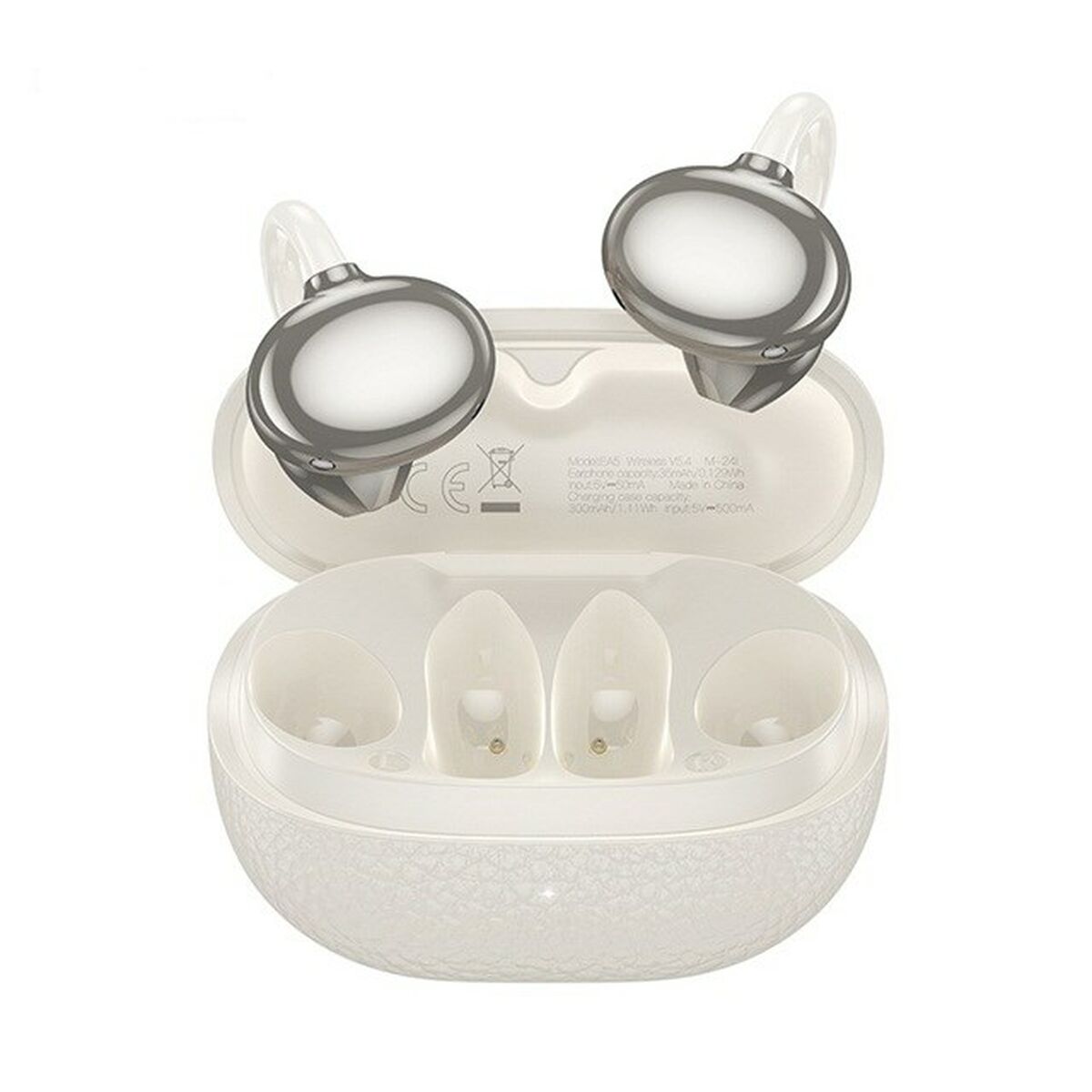 Auriculares Inalámbricos con Estuche de Carga Hoco EA5 DUKE III Blanco