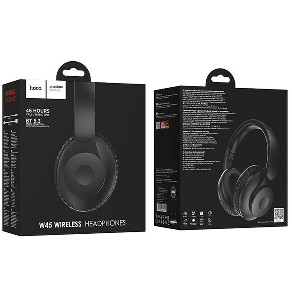 Auriculares Bluetooth Hoco W45 Enjoy Negro