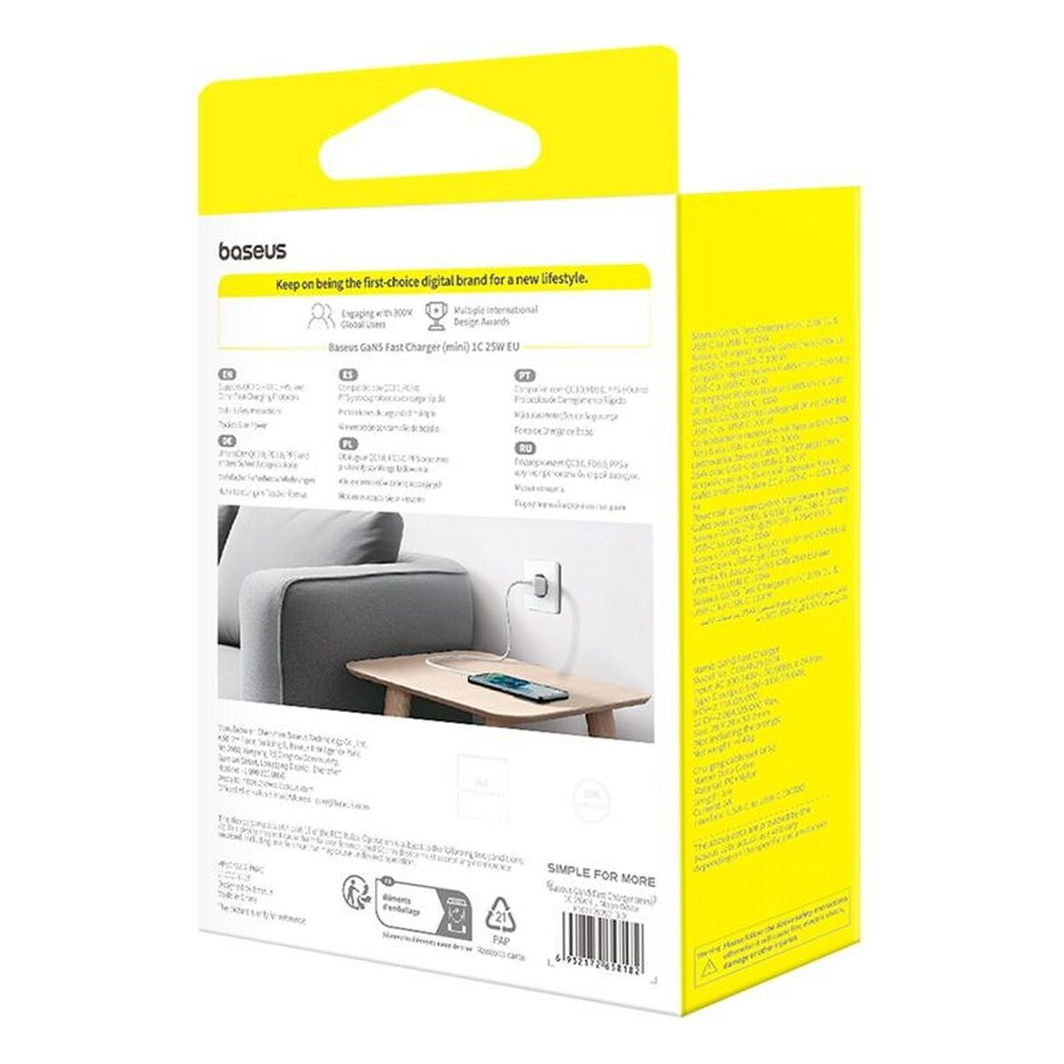 Cargador de Pared Baseus P10110909213-01 Blanco 25 W