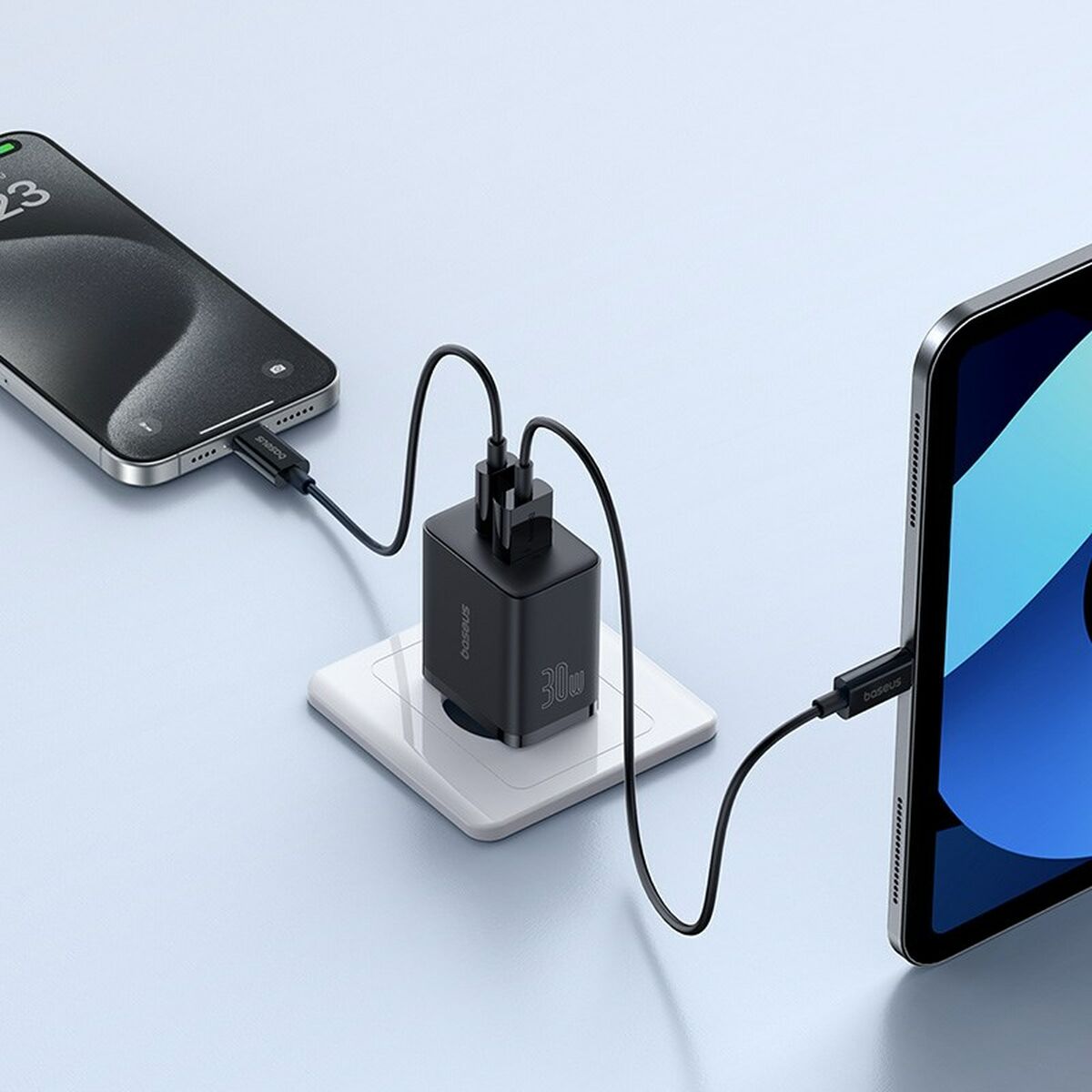 Cargador de Pared Baseus P10111404113-00 Negro 30 W