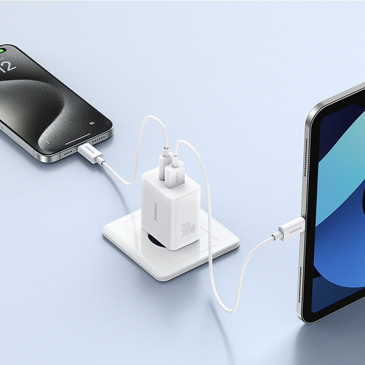Cargador de Pared Baseus P10111404213-00 Blanco 30 W