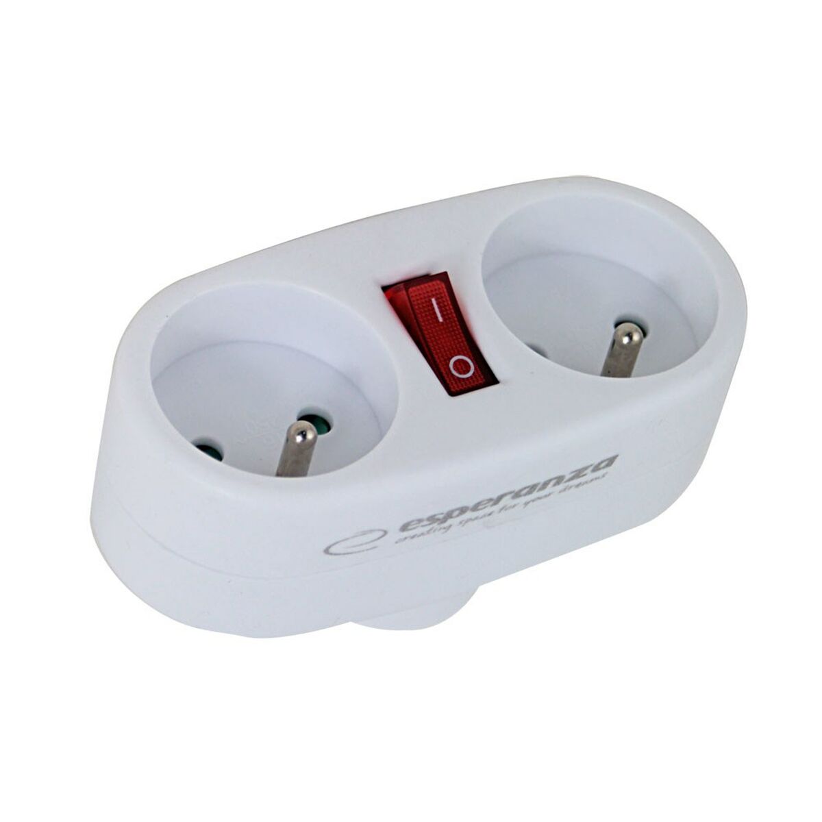 Ladrón de enchufe Esperanza ELK306W 2 Enchufes