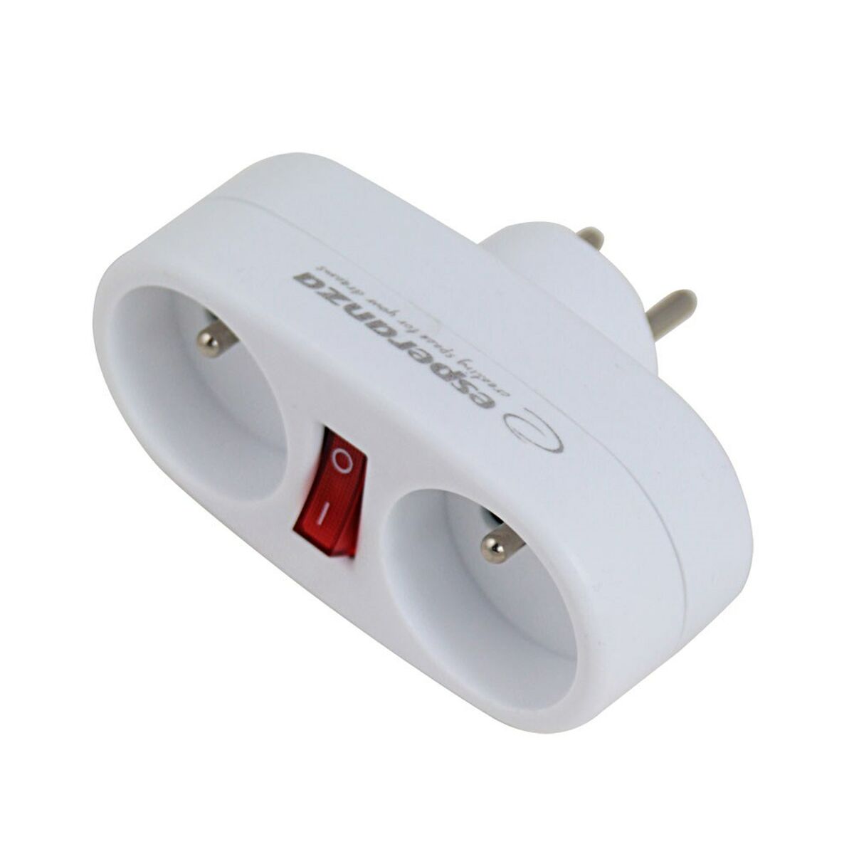 Ladrón de enchufe Esperanza ELK306W 2 Enchufes
