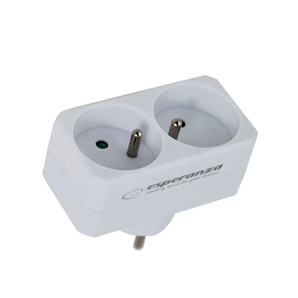 Ladrón de enchufe Esperanza ELK305W 2 Enchufes