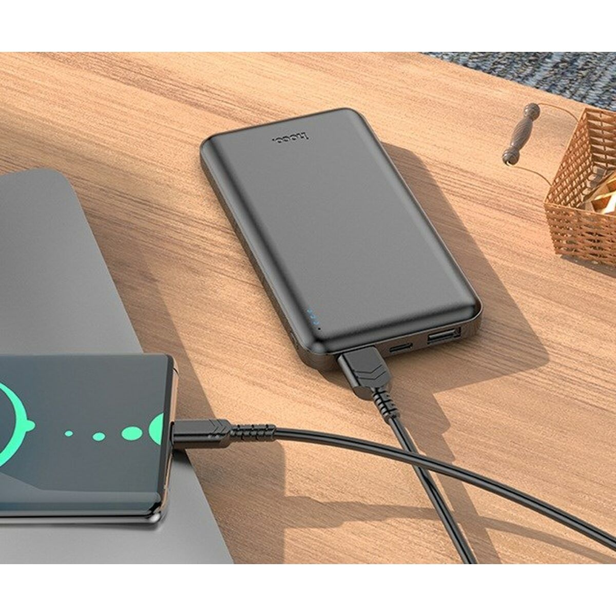 Powerbank Hoco J100 black Negro 10000 mAh