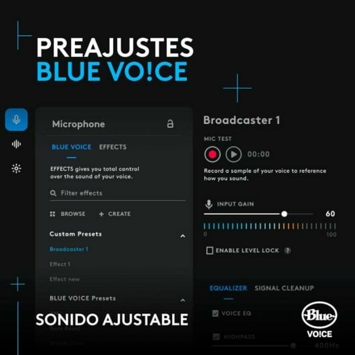 Micrófono Logitech 988-000551 Negro