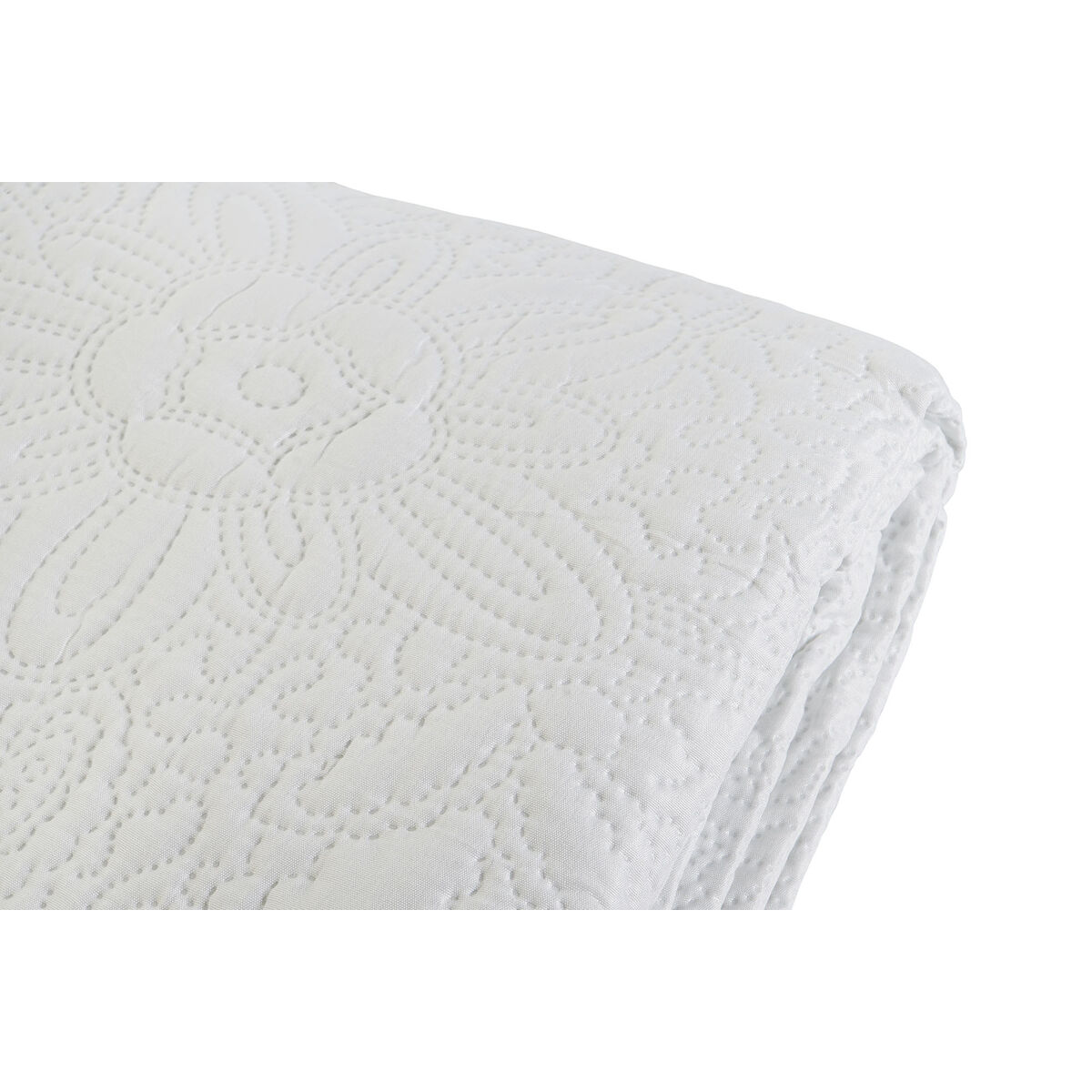 Colcha DKD Home Decor Blanco Cama de 180 270 x 270 x 1 cm