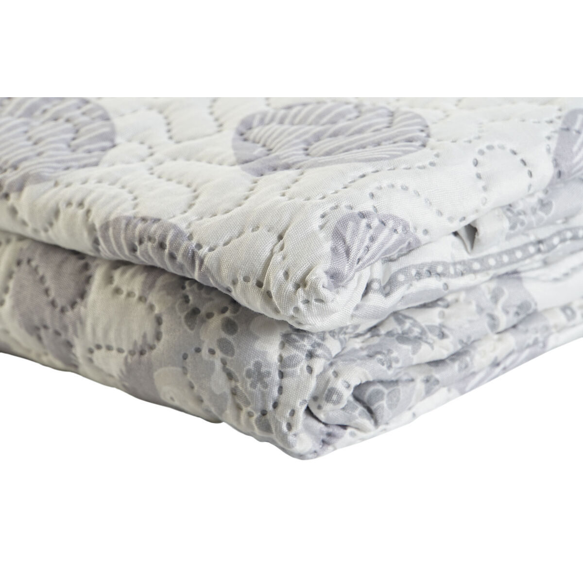 Colcha DKD Home Decor Beige Gris Cama de 90 Cama de 150 180 x 260 x 1 cm