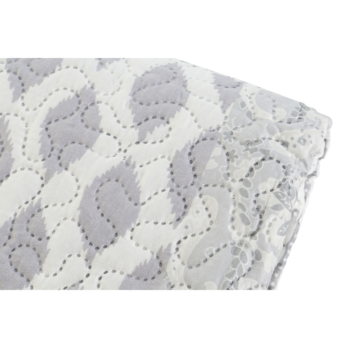 Colcha DKD Home Decor Beige Gris Cama de 90 Cama de 150 180 x 260 x 1 cm