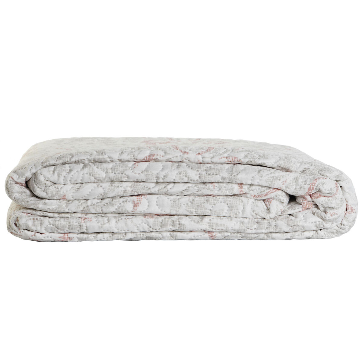 Colcha DKD Home Decor Marrón Beige Cama de 180 270 x 270 x 1 cm