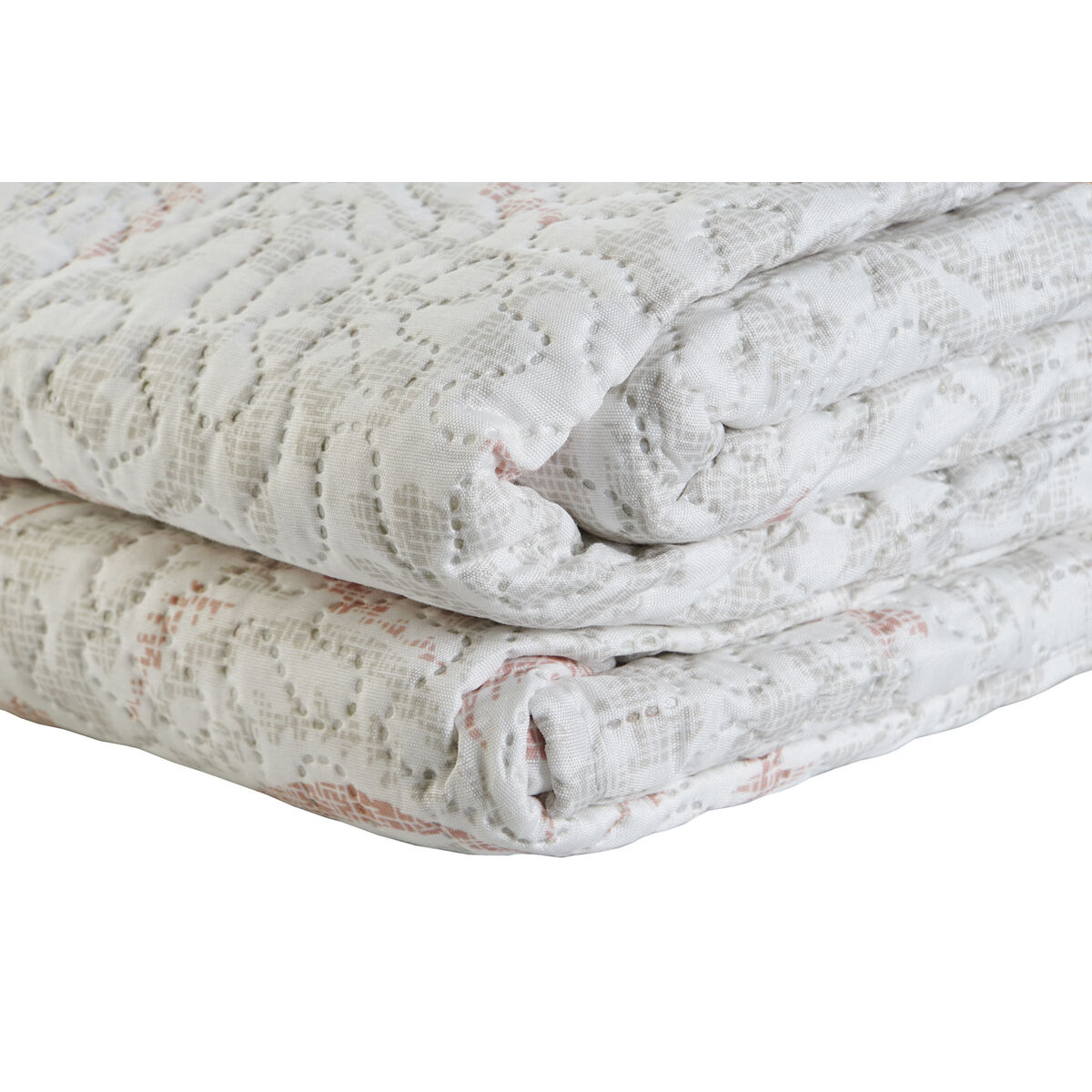 Colcha DKD Home Decor Marrón Beige Cama de 180 270 x 270 x 1 cm