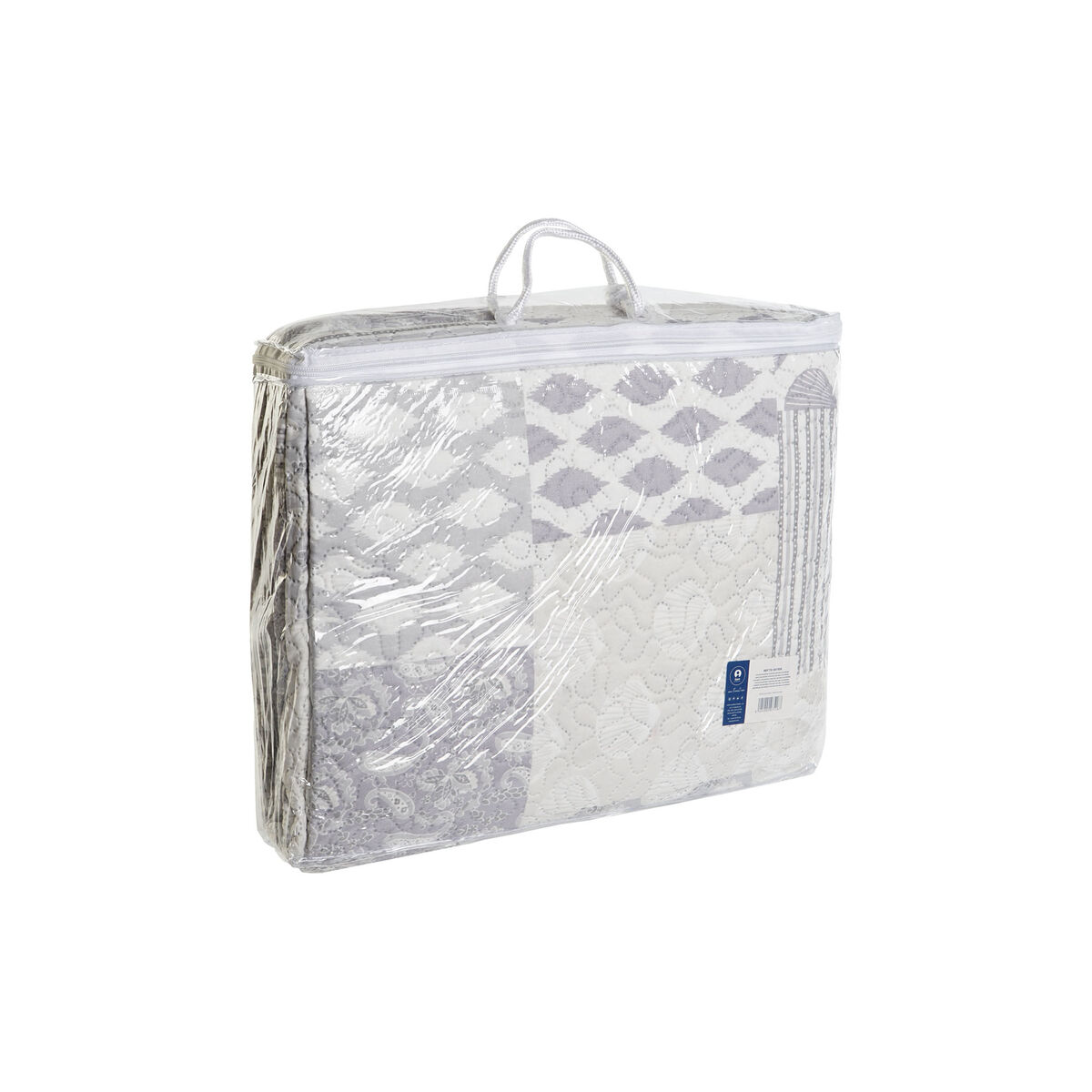 Colcha DKD Home Decor Beige Gris Cama de 180 270 x 270 x 1 cm