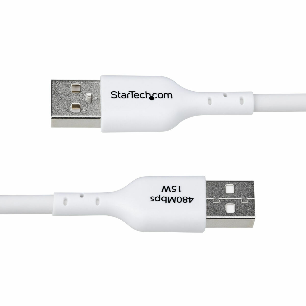Cable USB Startech USB2AC3MNCWHE Blanco 3 m