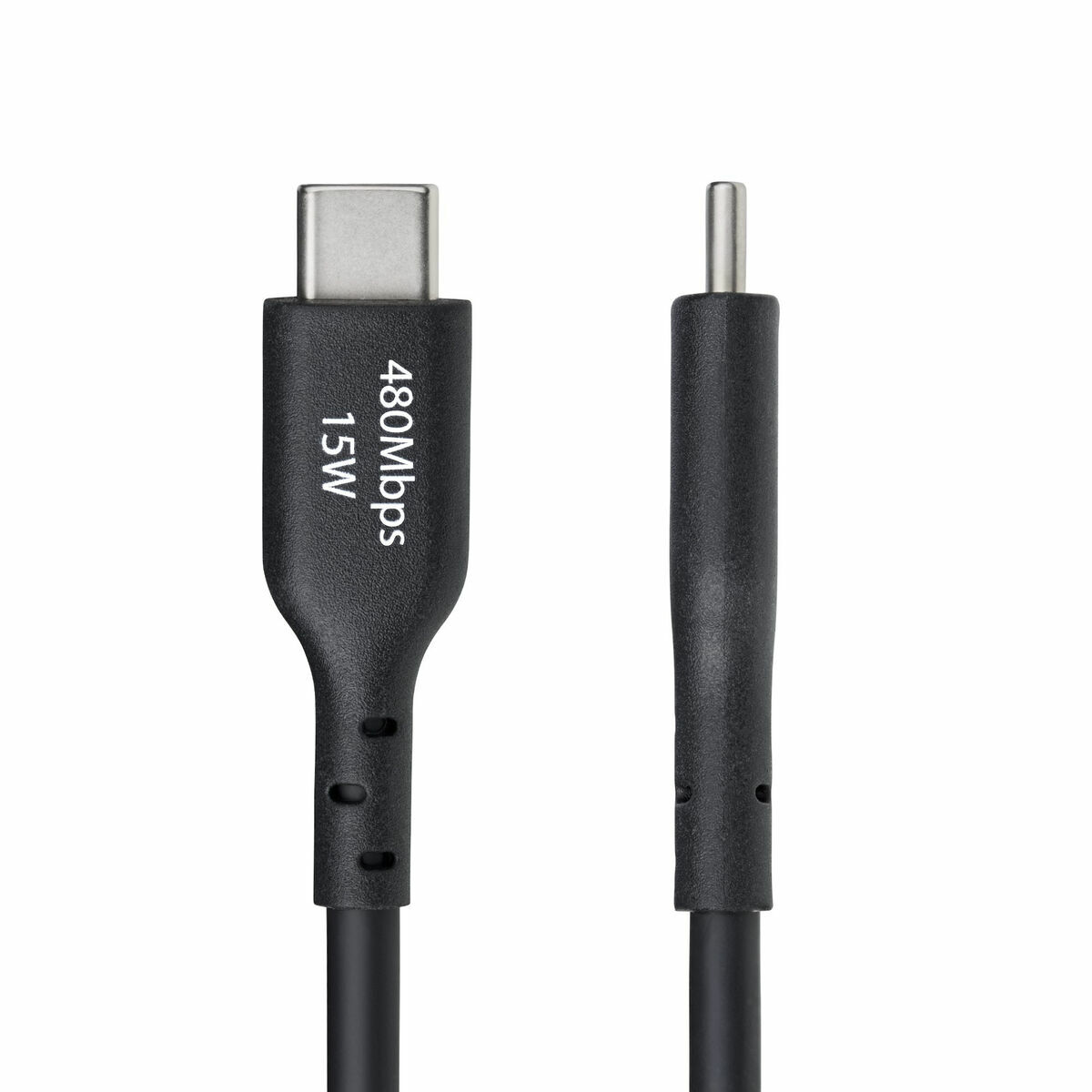 Cable USB Startech USB2AC3MNC Negro 3 m