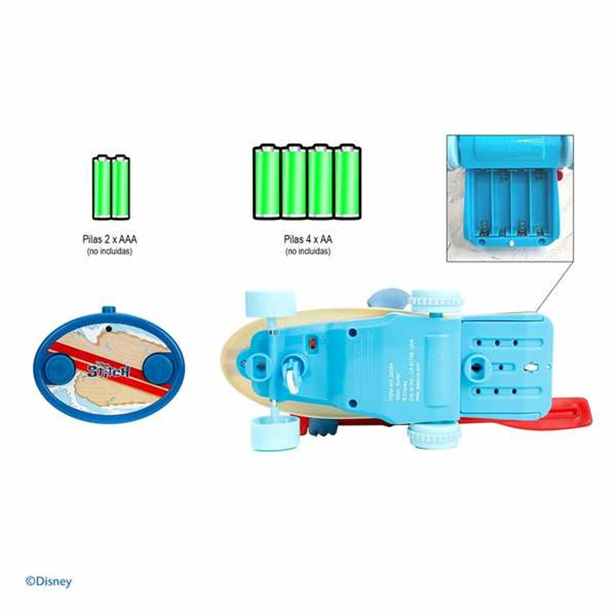 Vehículo Radio Control Smoby Stitch  25cm