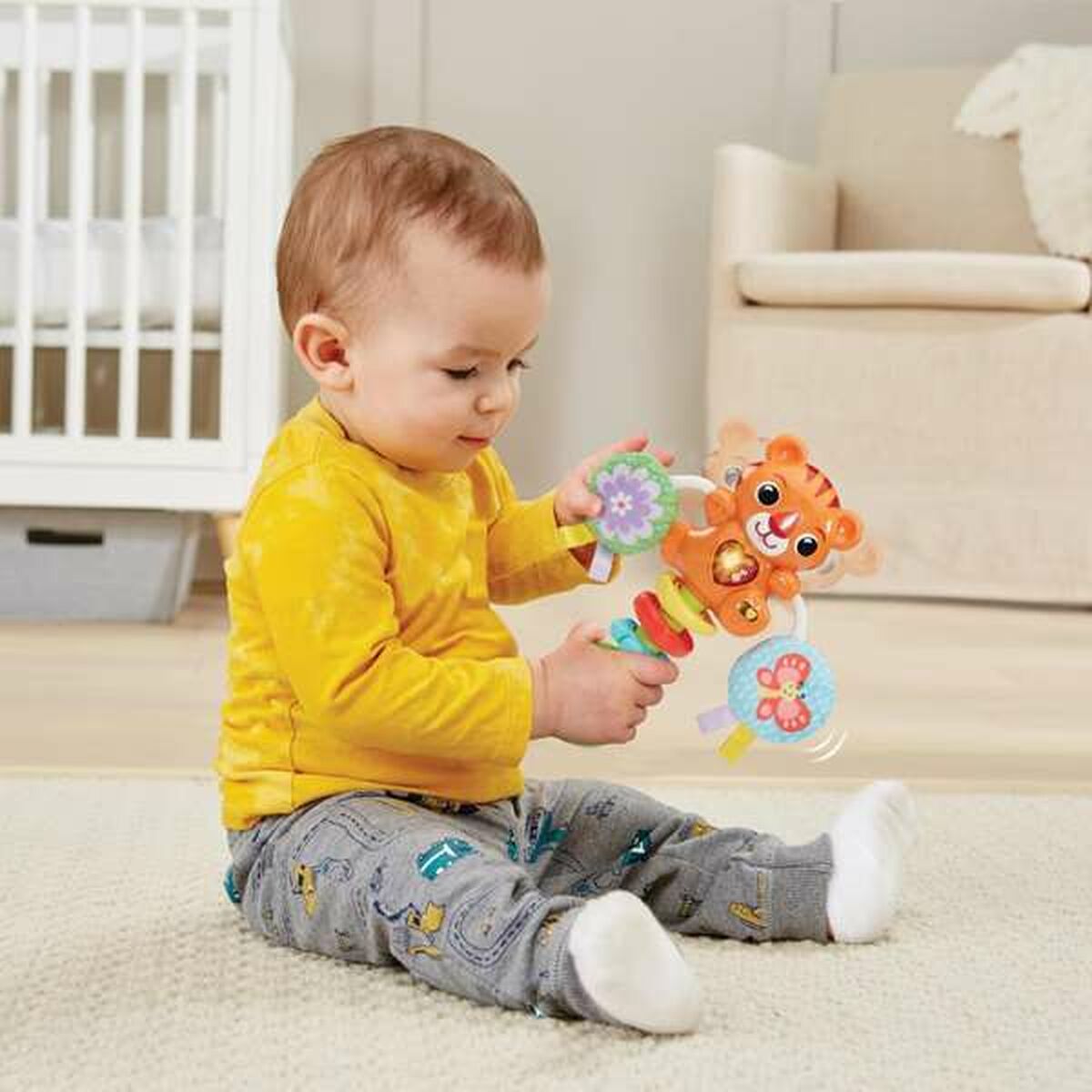 Sonajero Vtech 18,4 x 16 x 4,7 cm Tigre