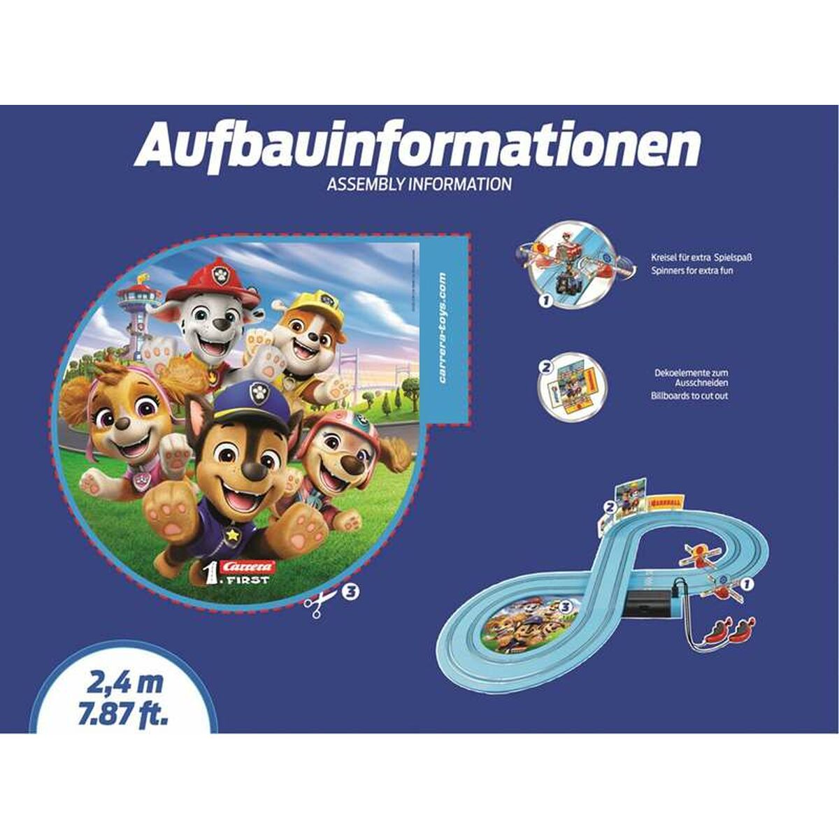 Pista de Carreras The Paw Patrol First race 2,4 m