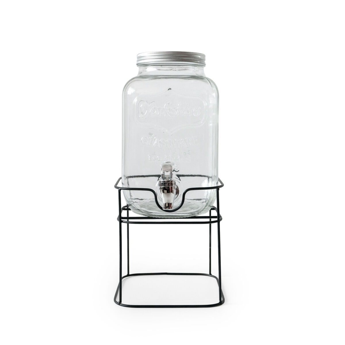 Dispensador de bebidas La Mediterránea Rustik Metal Vidrio 4 L 17 x 17 x 30,5 cm (4 Unidades)