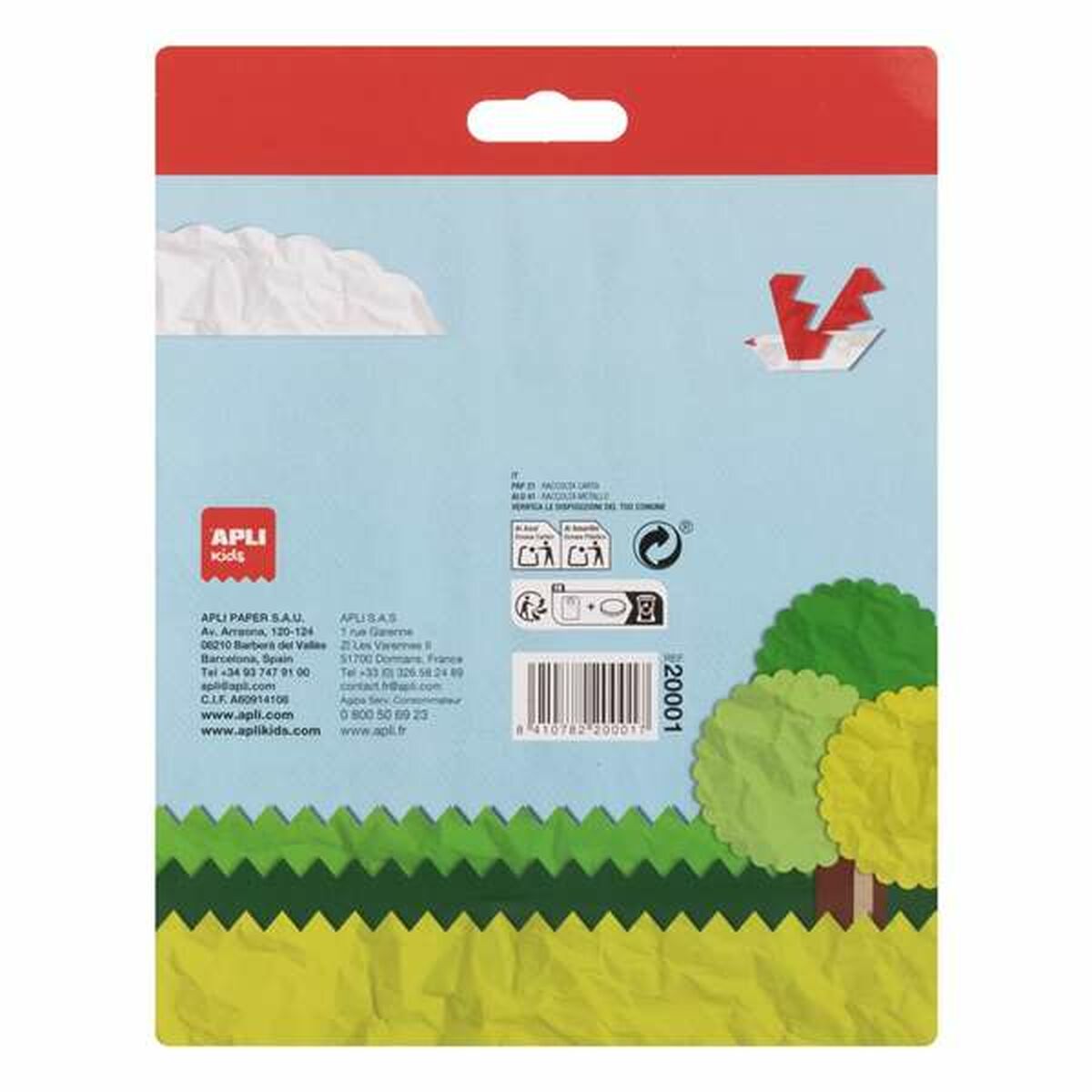 Juego de Manualidades con Papel Apli Set de tijeras Multicolor 13,5 cm