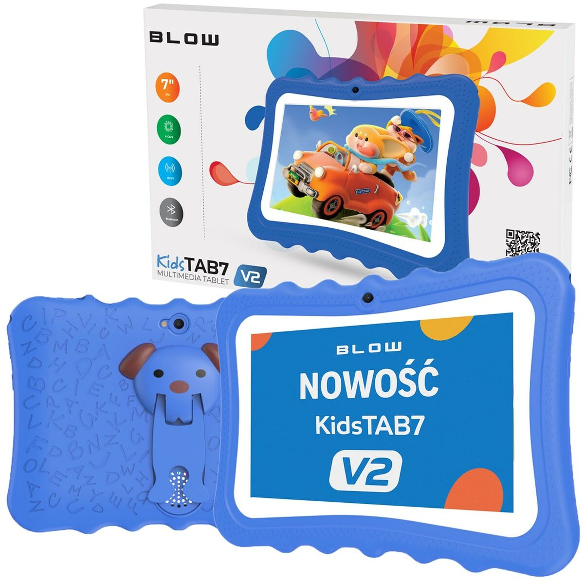 Tablet Blow KidsTAB7 V2 BLOW 7" Allwinner A133 4 GB RAM 128 GB Azul Negro Blue