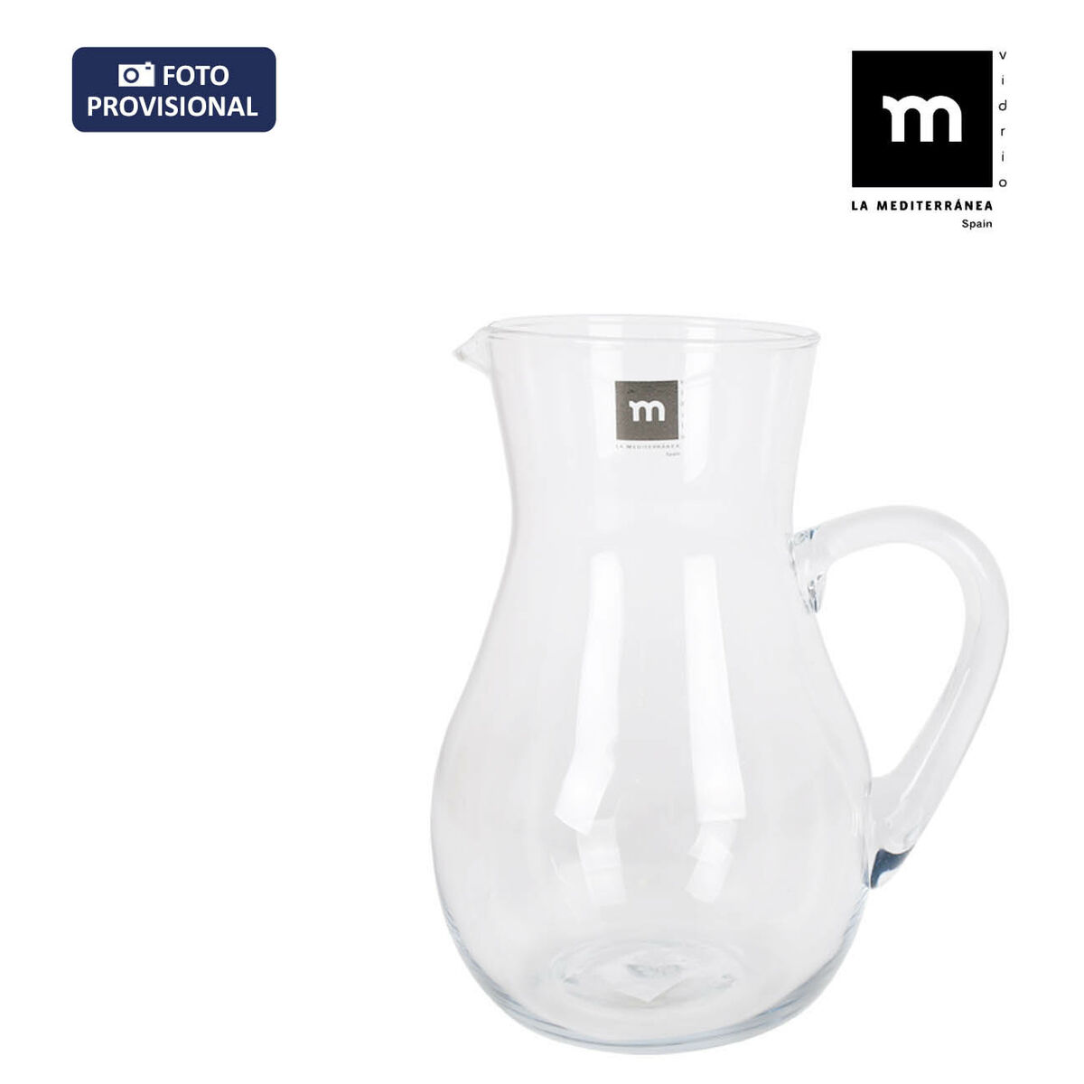 Jarra La Mediterránea Lombardia Vidrio 2 L (4 Unidades)