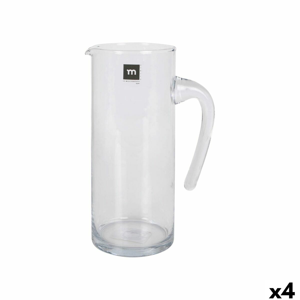 Jarra La Mediterránea Toscana Vidrio 1 L (4 Unidades)
