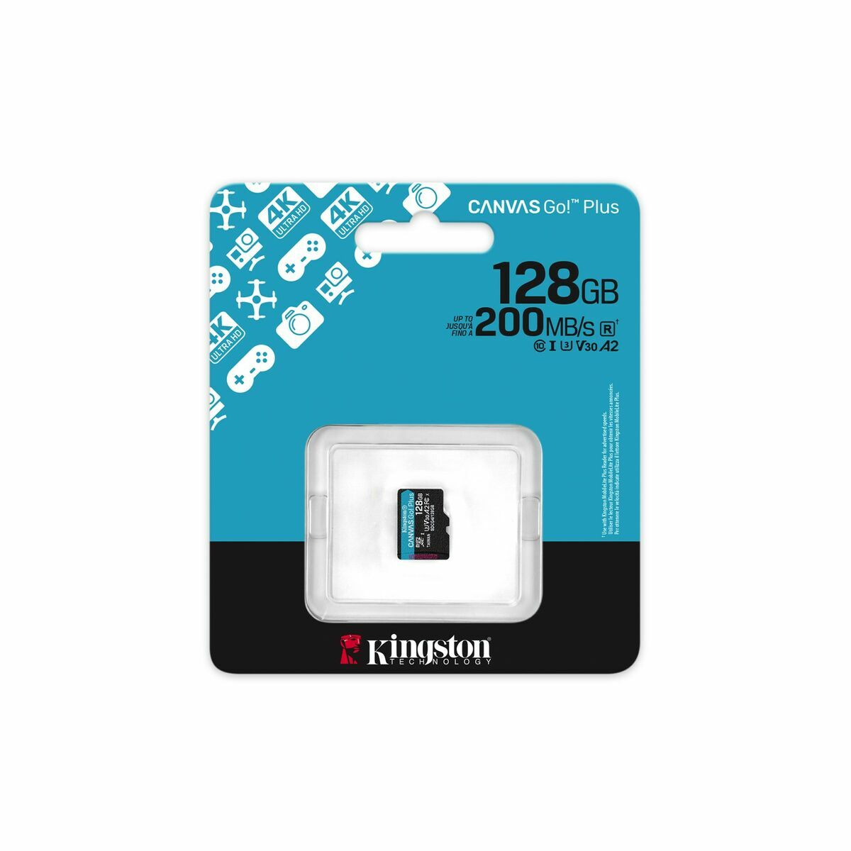 Tarjeta de Memoria Micro SD con Adaptador Kingston SDCG4/128GBSP 128 GB