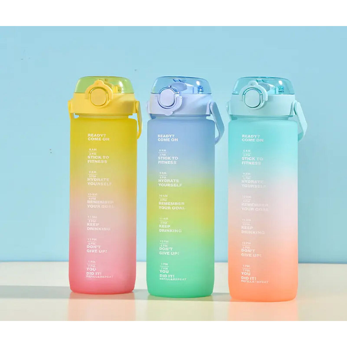 Botella de Agua Bewinner Multicolor 600 ml 7,5 X 20 CM (12 Unidades)
