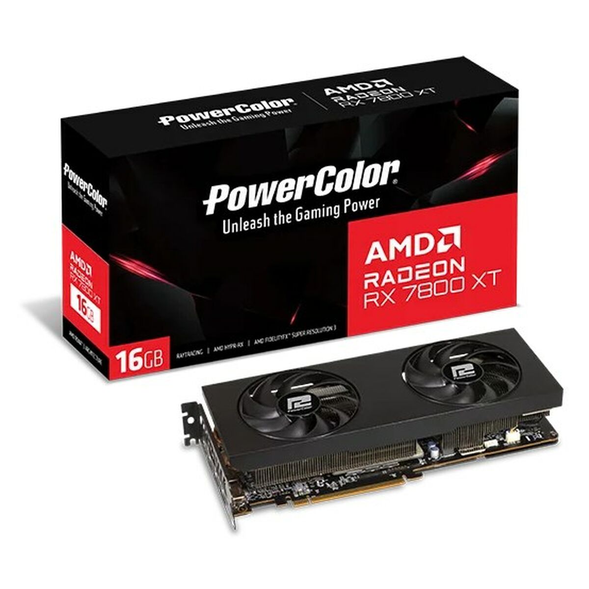 Tarjeta Gráfica Powercolor RX7800XT 16G-P AMD RADEON RX 7800 XT 16 GB GDDR6
