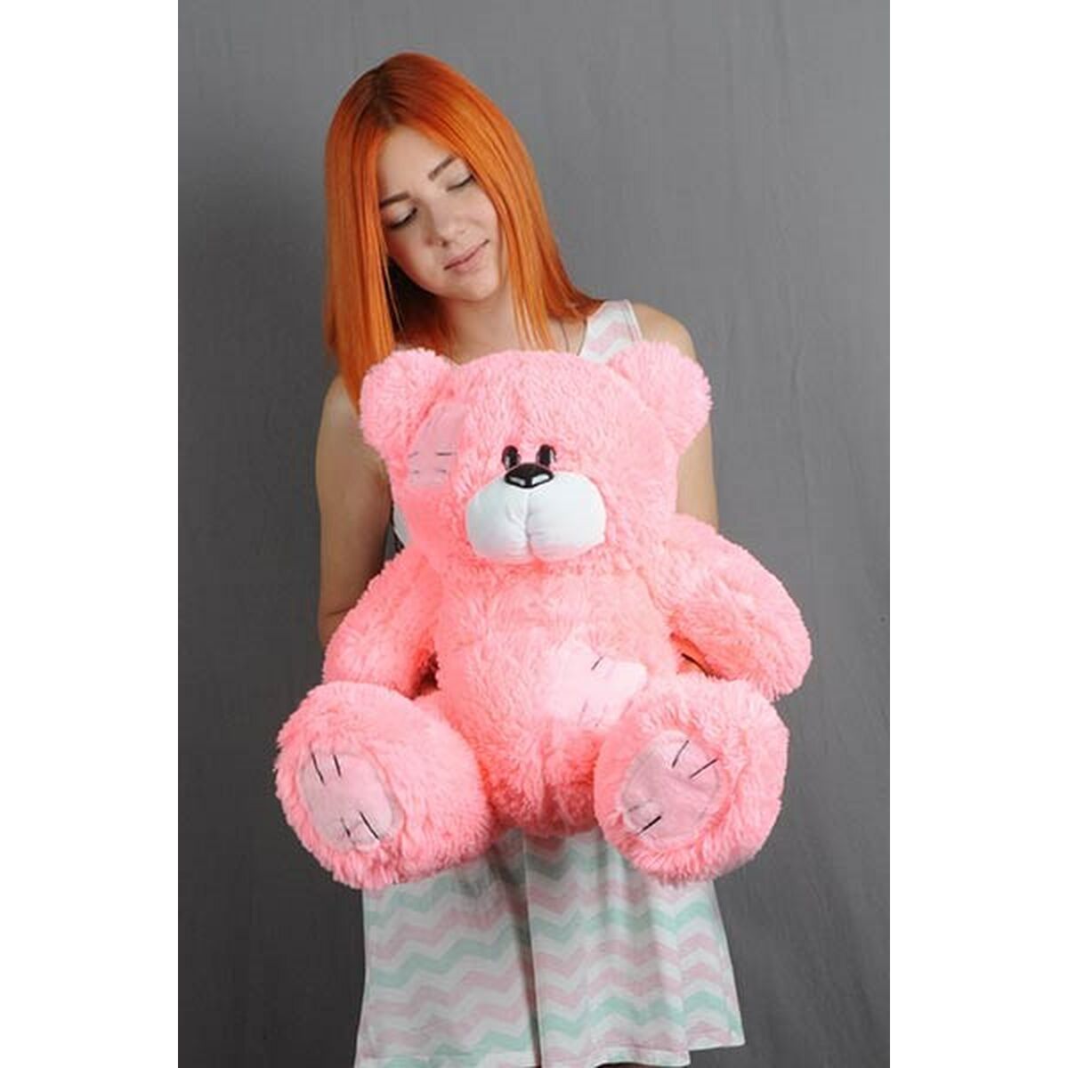 Oso de Peluche GO GIFT TEDDY 60 PK Rosa Felpa 60 cm