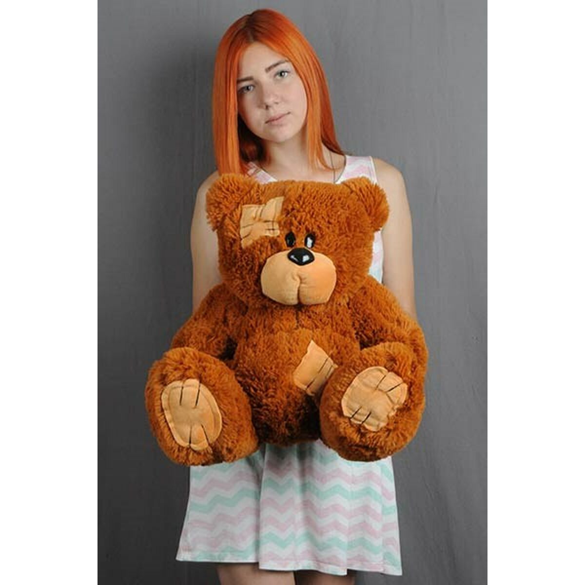 Oso de Peluche GO GIFT TEDDY 60 BR Marrón Felpa 60 cm