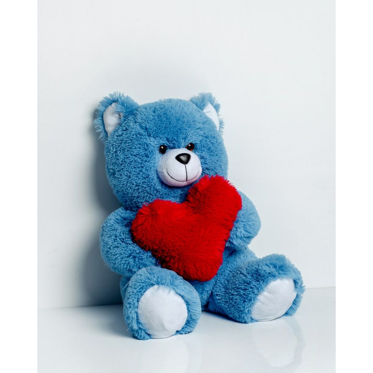 Oso de Peluche GO GIFT FRANK 50 BL Azul Felpa Corazón 50 cm