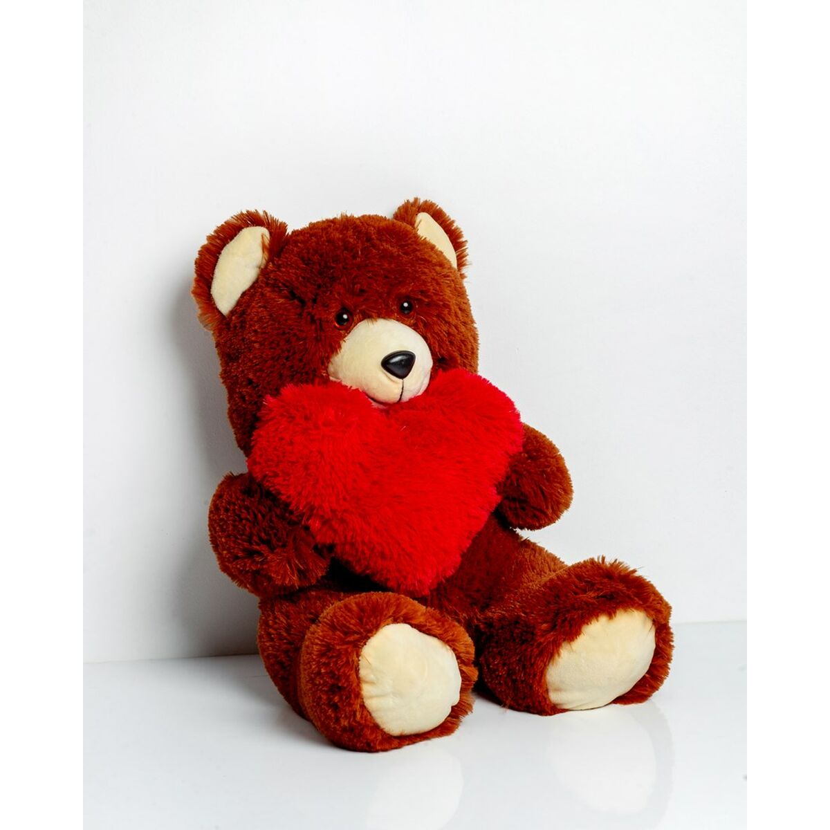 Oso de Peluche GO GIFT FRANK 50 BR Marrón Felpa Corazón 50 cm