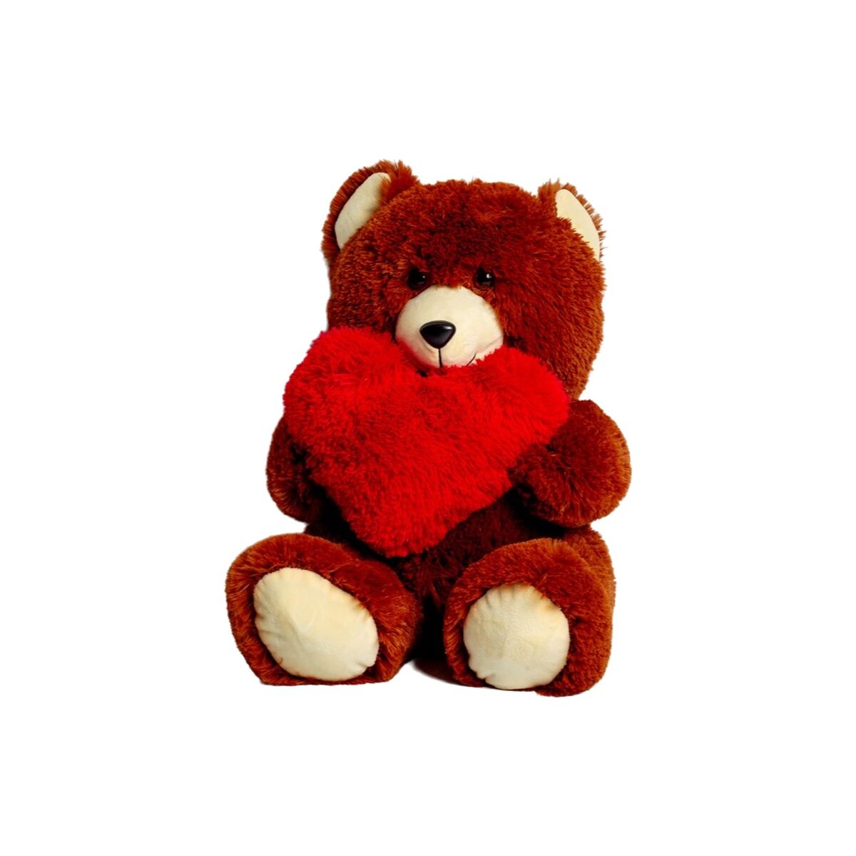 Oso de Peluche GO GIFT FRANK 50 BR Marrón Felpa Corazón 50 cm