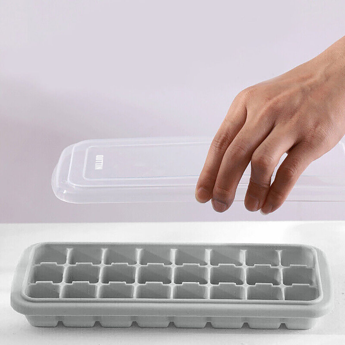 Molde para Cubitos de Hielo Quttin Silicona 24 x 10 x 2,5 cm (24 Unidades)