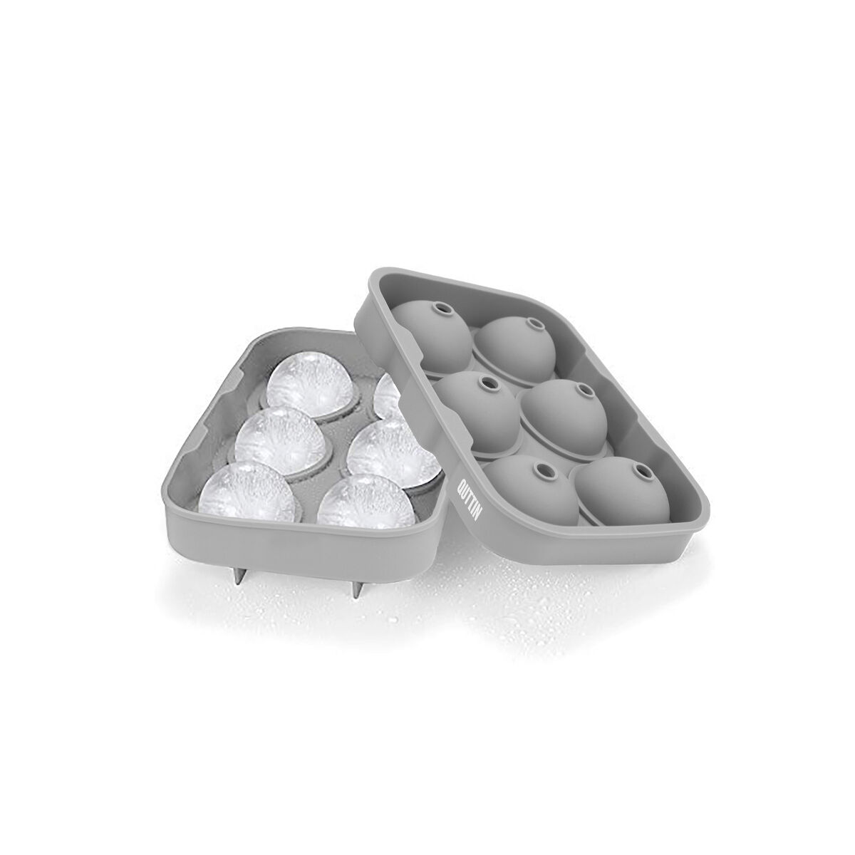 Molde para Cubitos de Hielo Quttin Silicona 18 x 12,5 x 4,75 cm (24 Unidades)