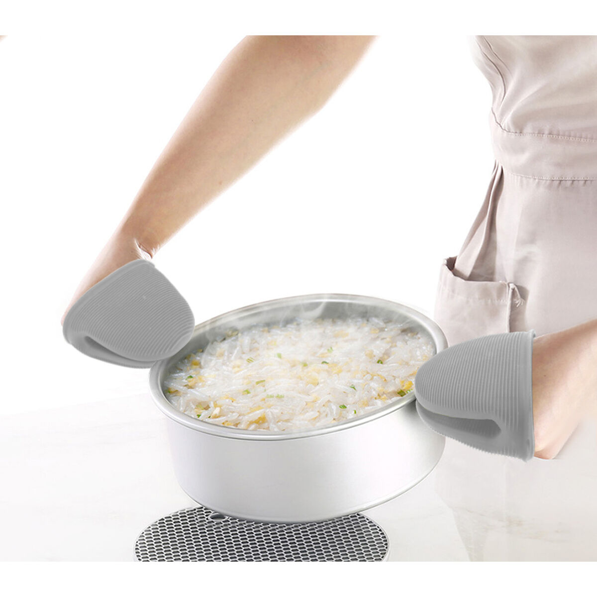 Manopla para Horno Quttin Silicona 12 x 9 x 10 cm (24 Unidades)