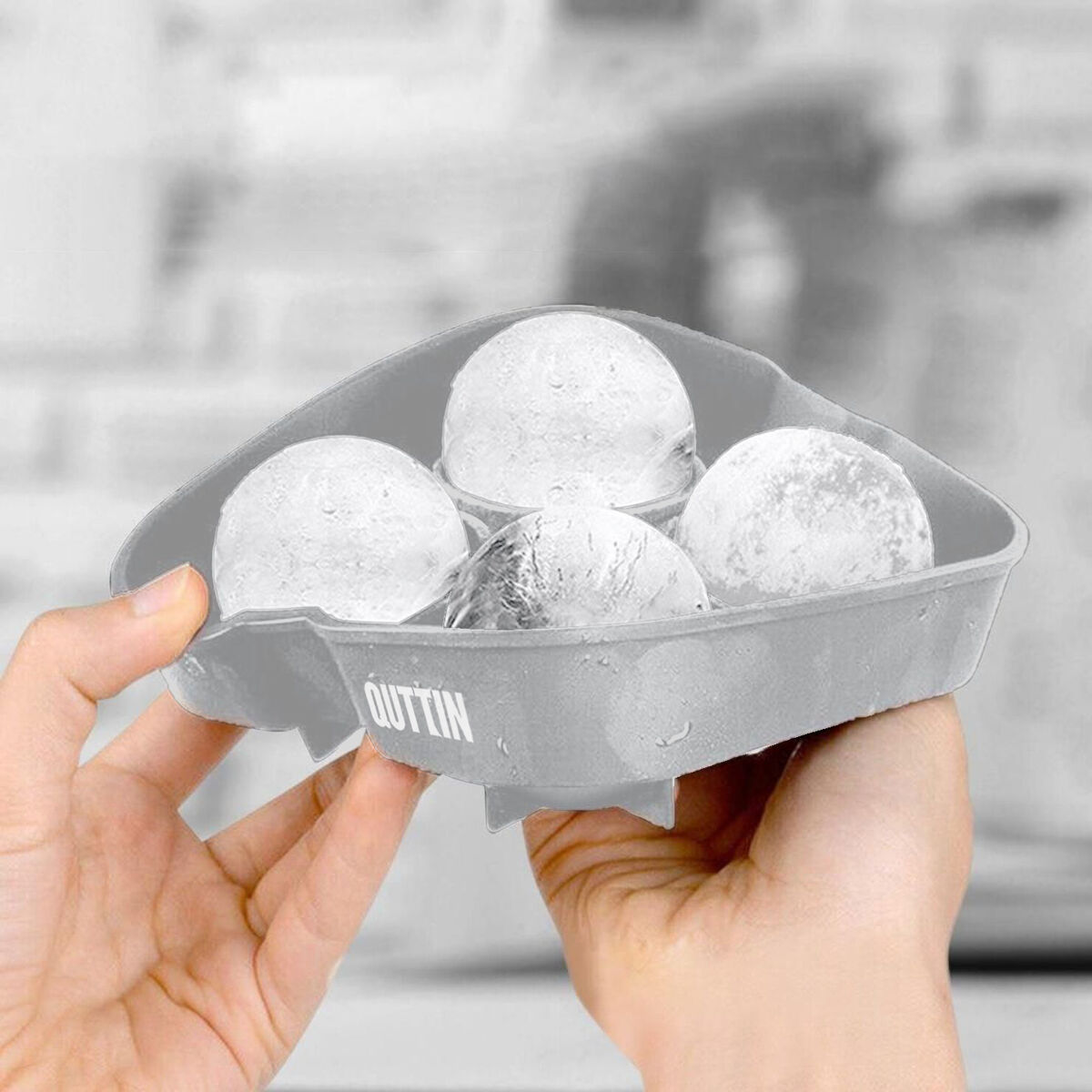 Molde para Cubitos de Hielo Quttin Silicona 12,5 x 12,5 x 4,75 (24 Unidades)